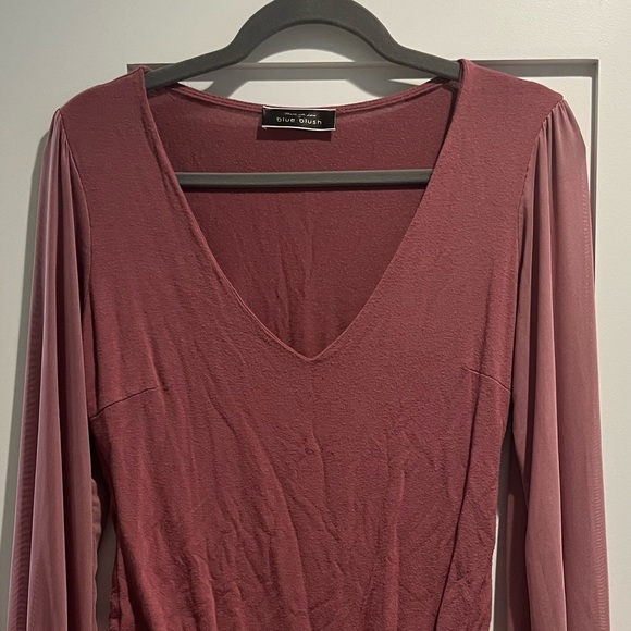 Pink long sleeve bodysuit - Picture 2 of 6